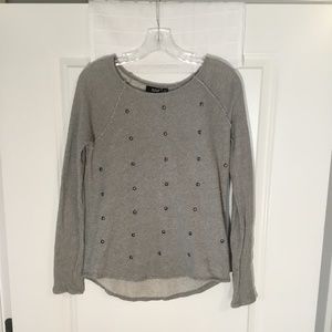 Ana Ladies Pullover Sweatshirt Gray Size XS